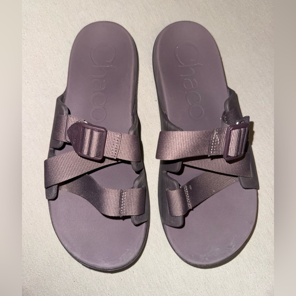 Chaco Chillos Slide Sandals Taupe Mauve Women's Size 10 JCH107658 Comfort Slides